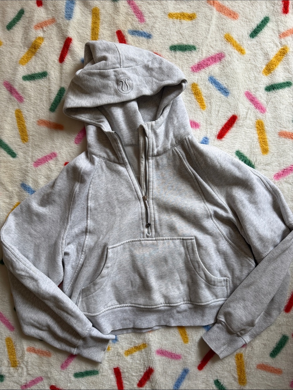 Lululemon scuba half zip oversized crop hoodie